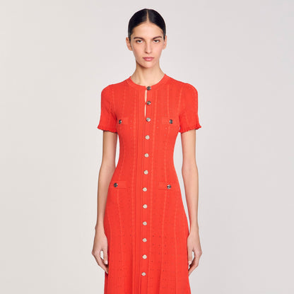 Knit maxi dress | Sandro