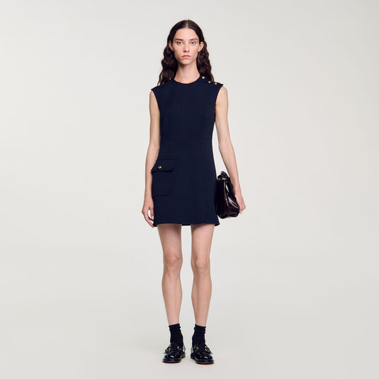 Mini dress with buttons | Sandro
