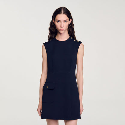 Mini dress with buttons | Sandro