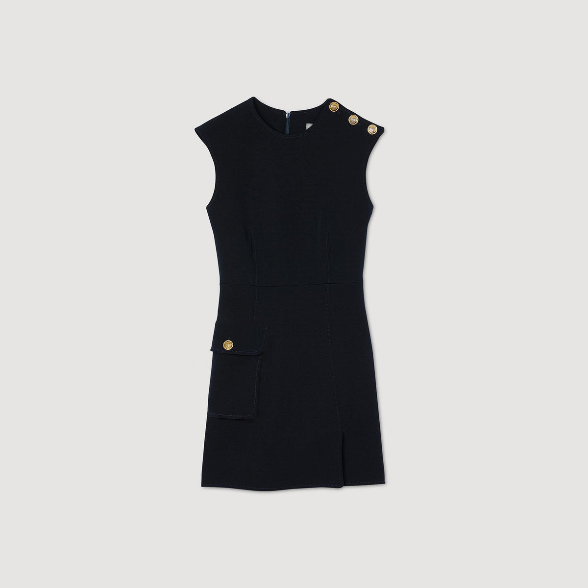 Mini dress with buttons | Sandro