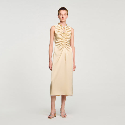 Rhinestone midi dress | Sandro