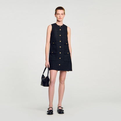 Mini tweed dress | Sandro