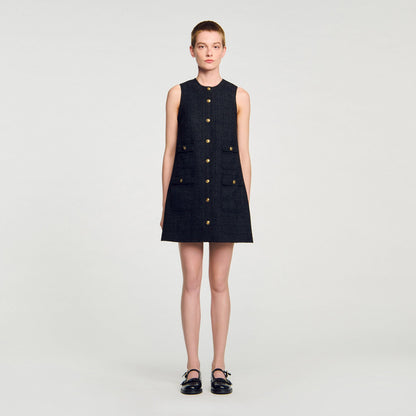 Mini tweed dress | Sandro