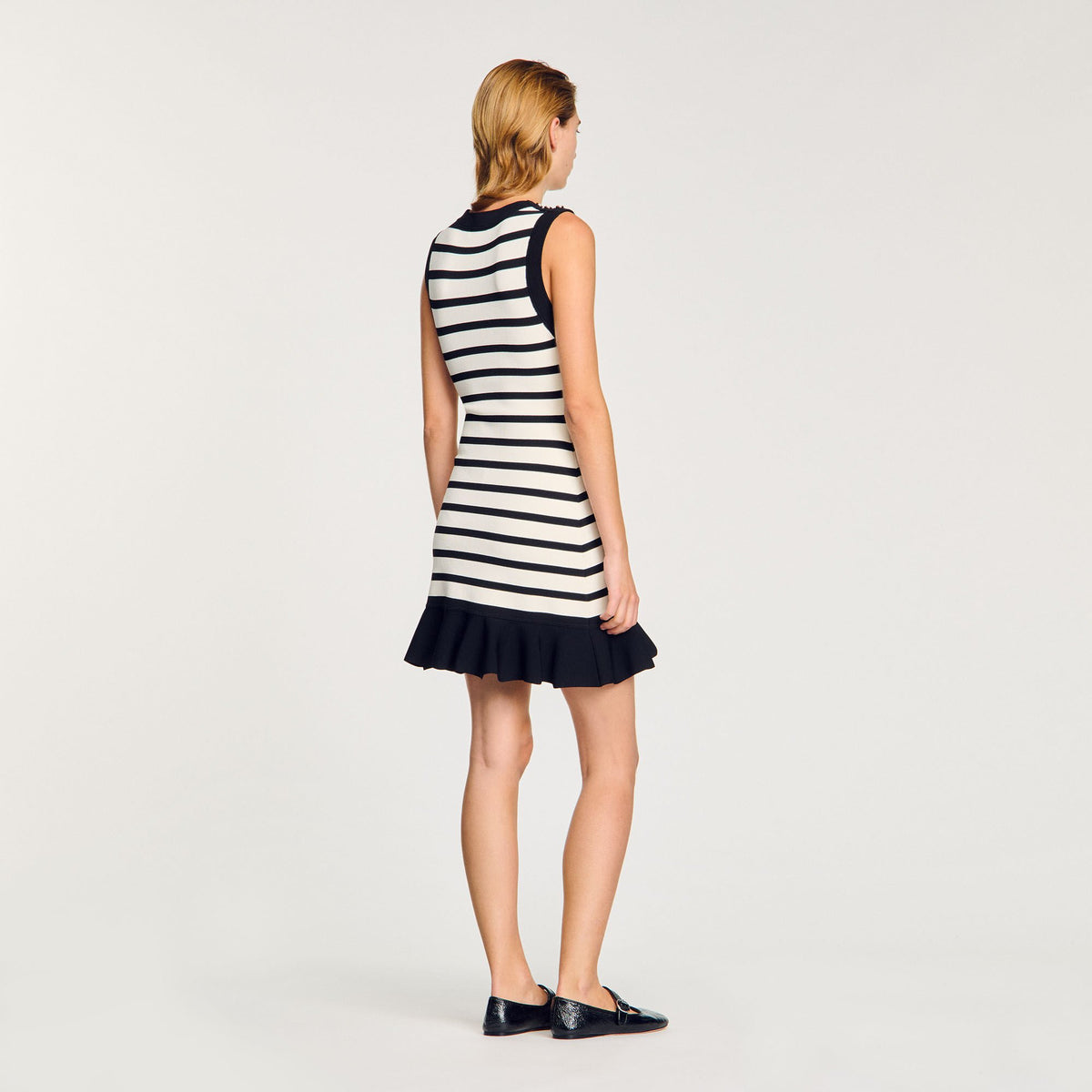 Striped knit mini dress | Sandro