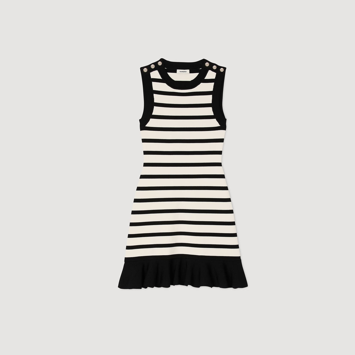 Striped knit mini dress | Sandro