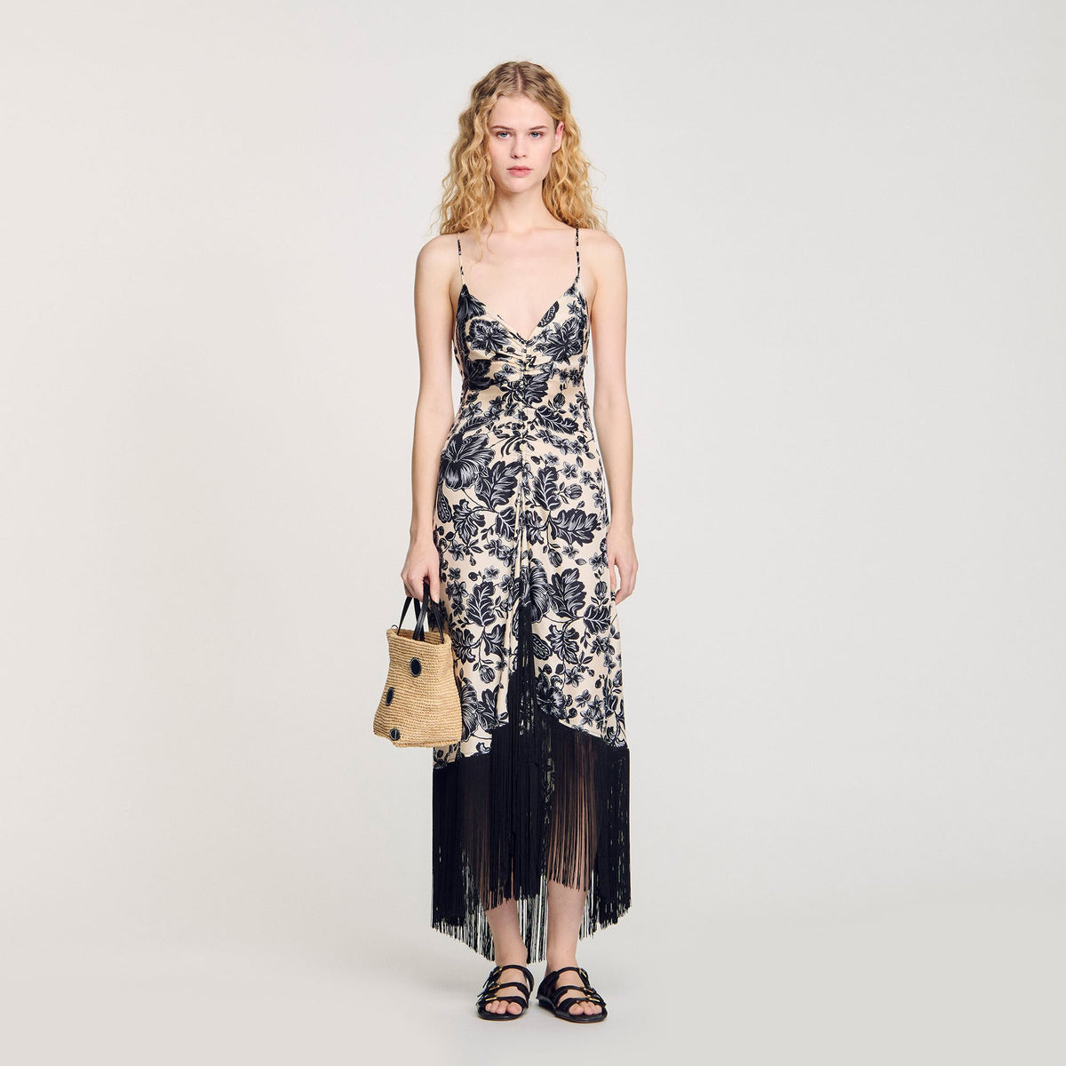 Floral print maxi dress | Sandro