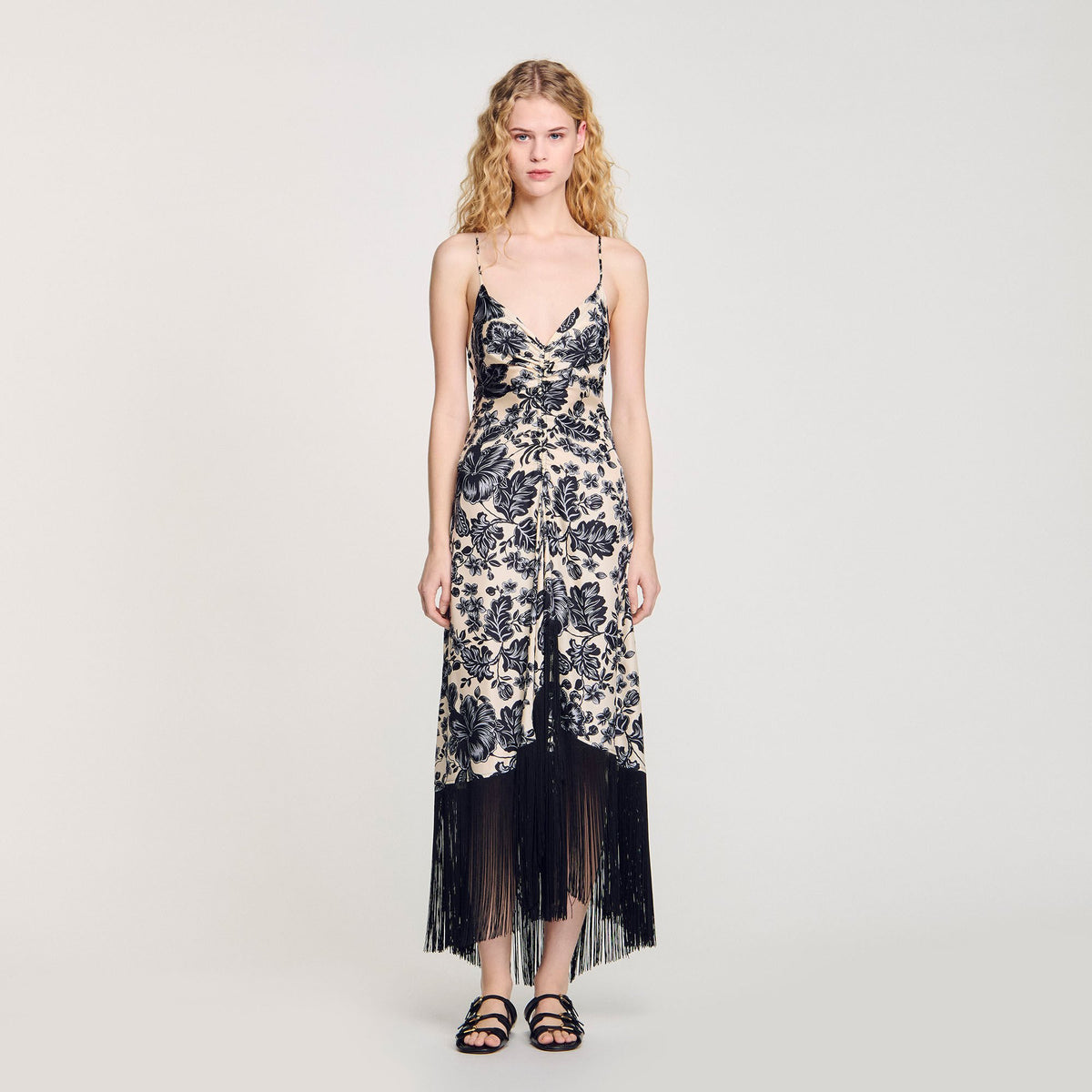 Floral print maxi dress | Sandro