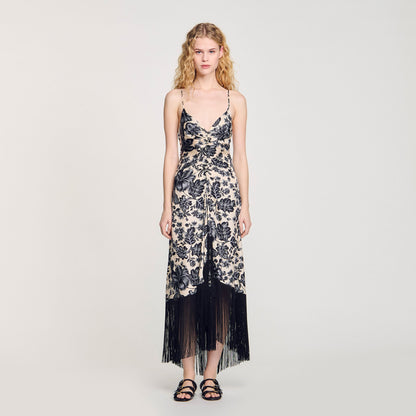 Floral print maxi dress | Sandro