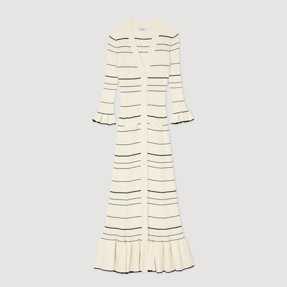 Striped knit maxi dress | Sandro