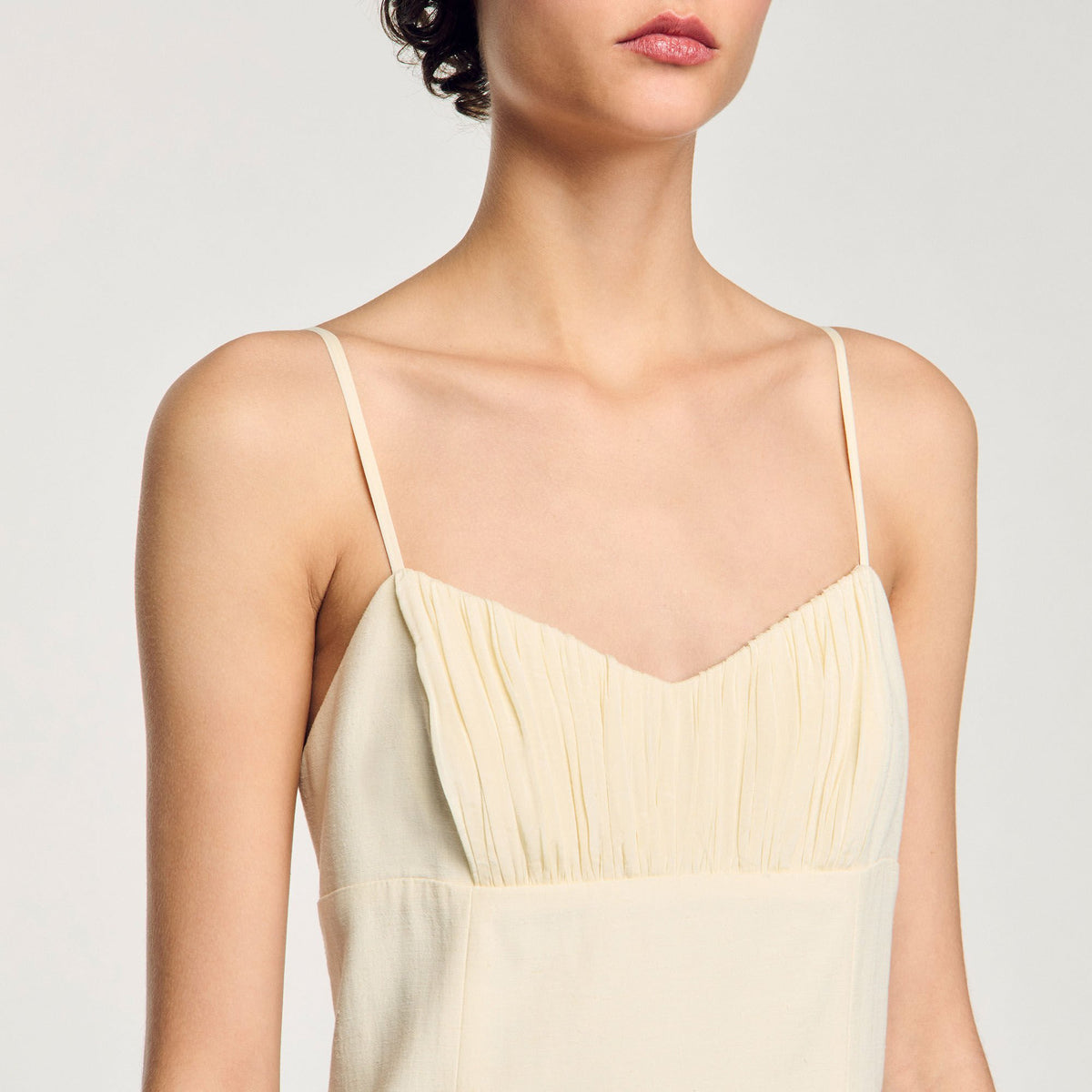 Pleated maxi dress | Sandro