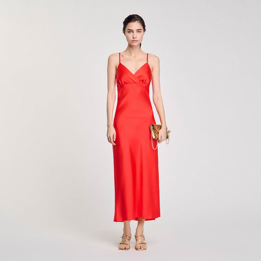 Flowy dress with straps | Sandro