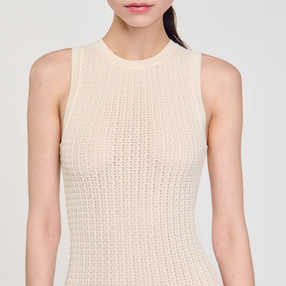 Mini knit dress with ruffle | Sandro