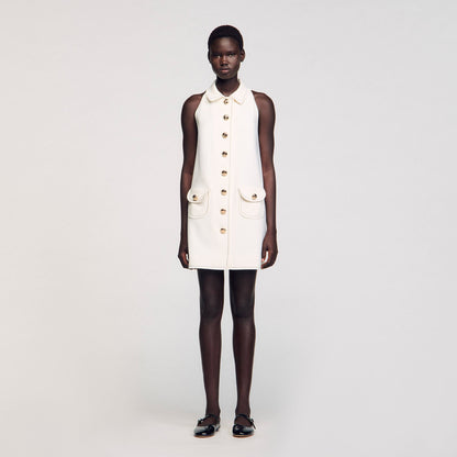Peter Pan collar mini dress | Sandro