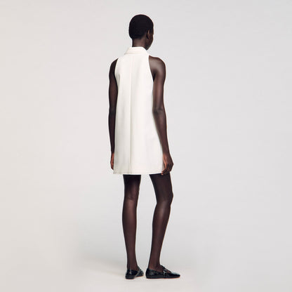 Peter Pan collar mini dress | Sandro