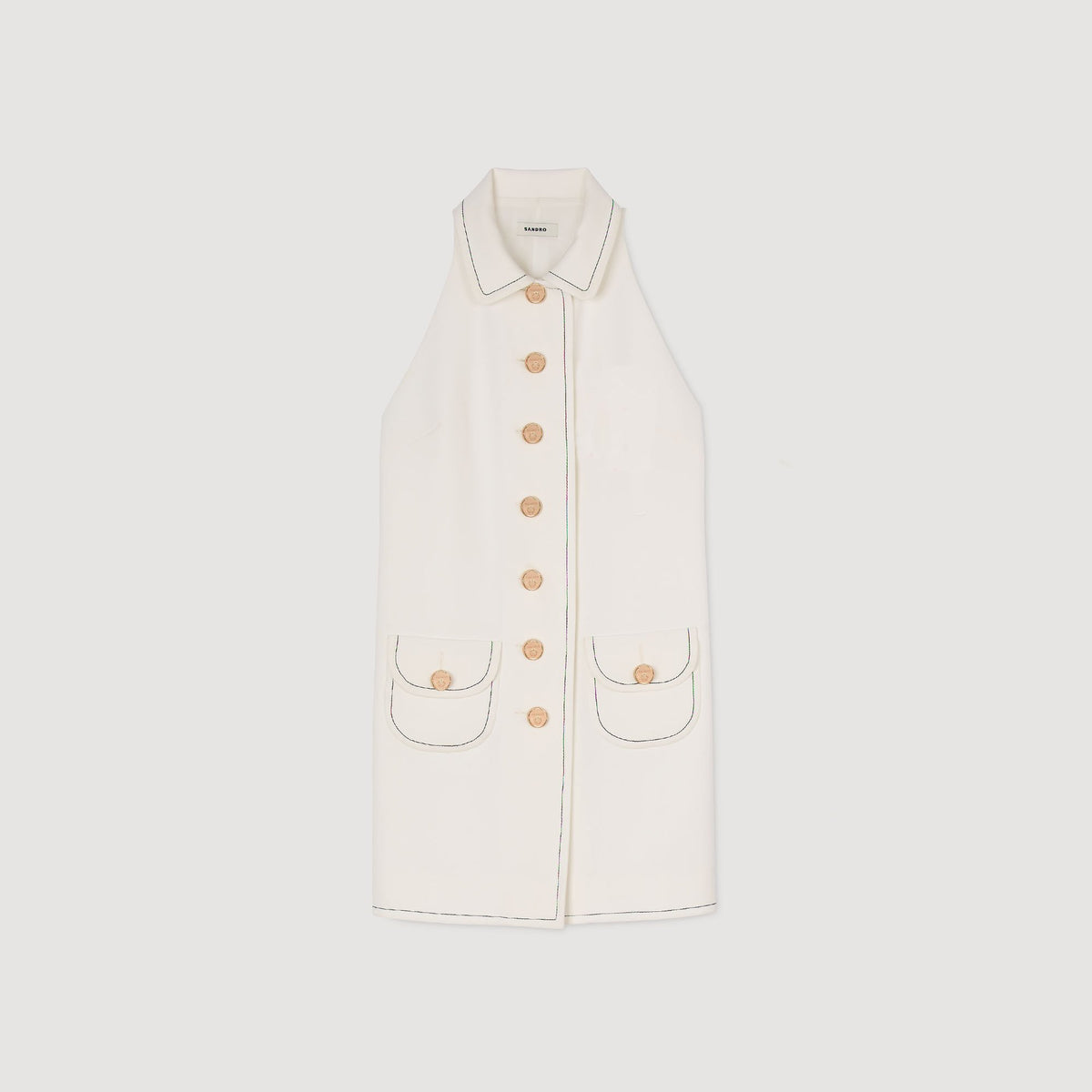 Peter Pan collar mini dress | Sandro