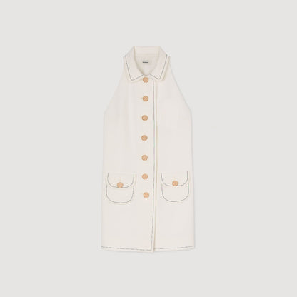 Peter Pan collar mini dress | Sandro