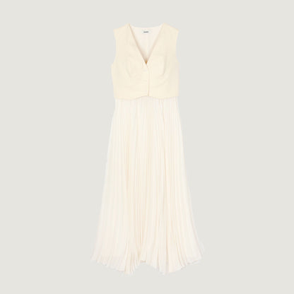 Pleated maxi dress | Sandro