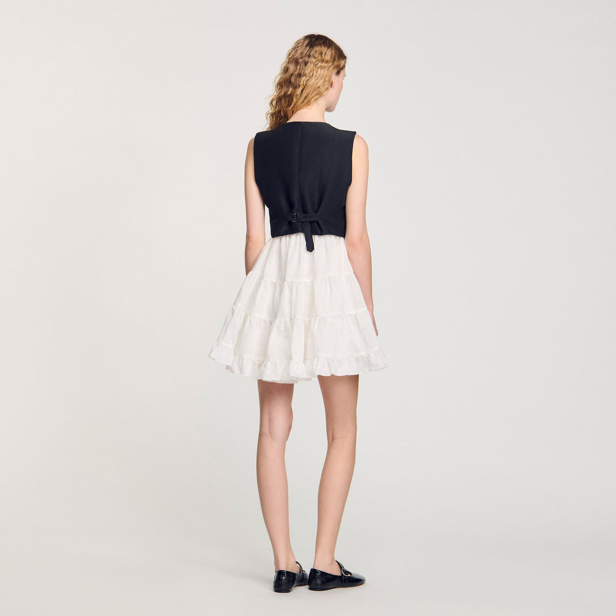 Two-tone mini dress | Sandro