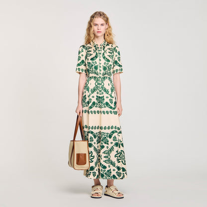Floral print maxi dress | Sandro
