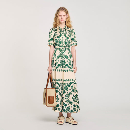 Floral print maxi dress | Sandro