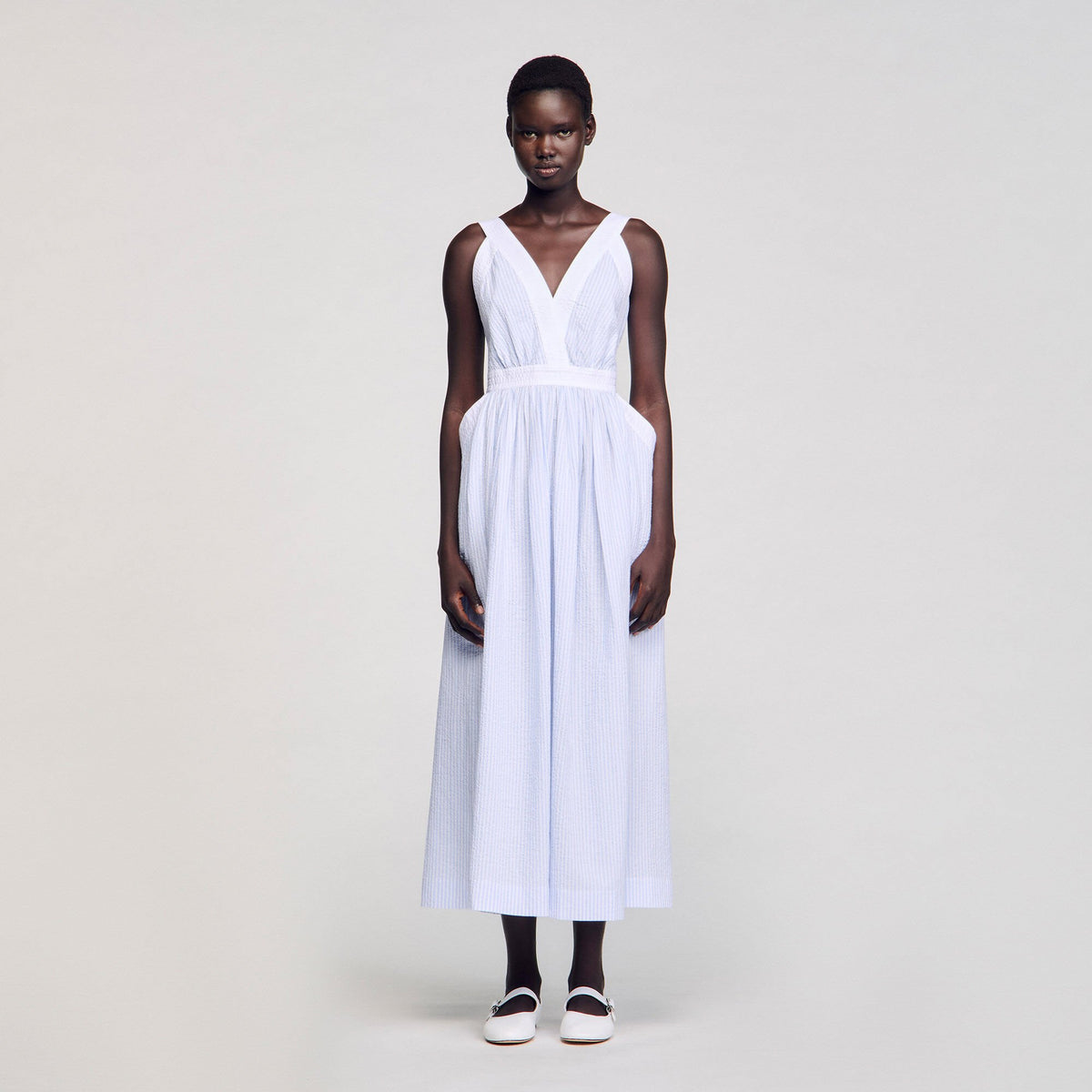 Maxi striped dress | Sandro