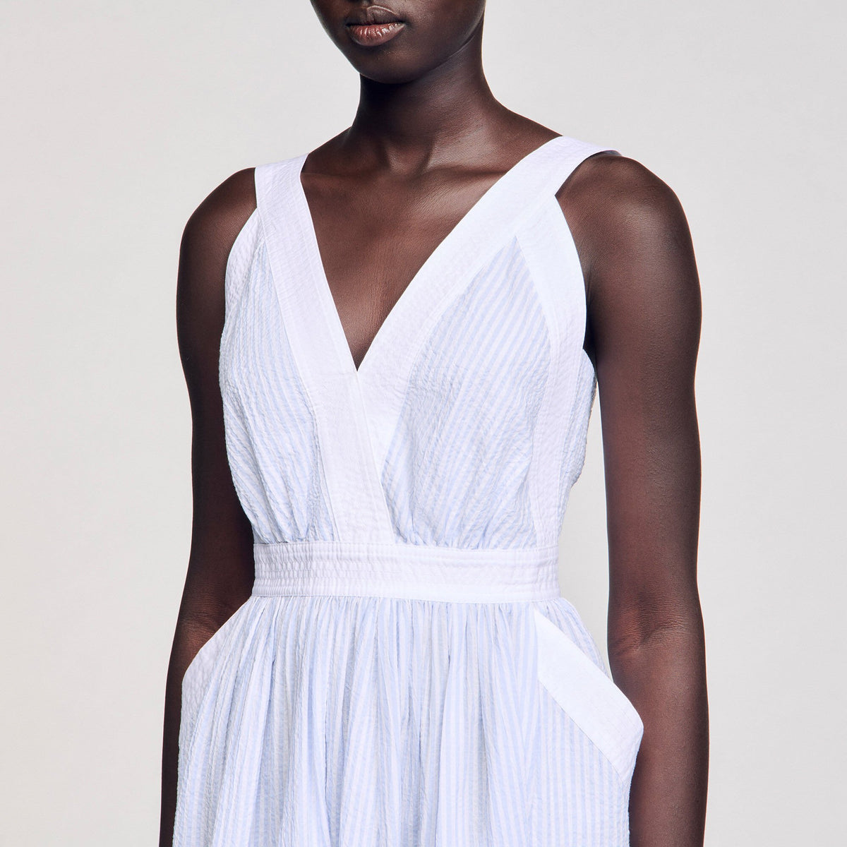 Maxi striped dress | Sandro