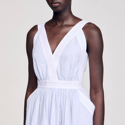 Maxi striped dress | Sandro