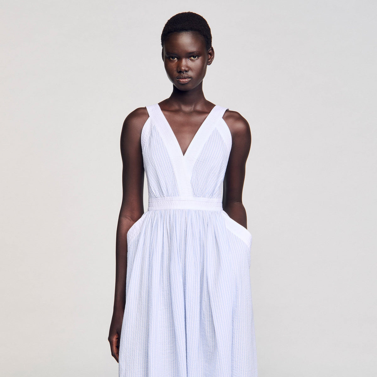 Maxi striped dress | Sandro