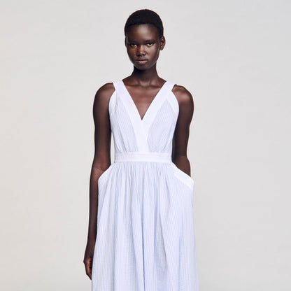Maxi striped dress | Sandro