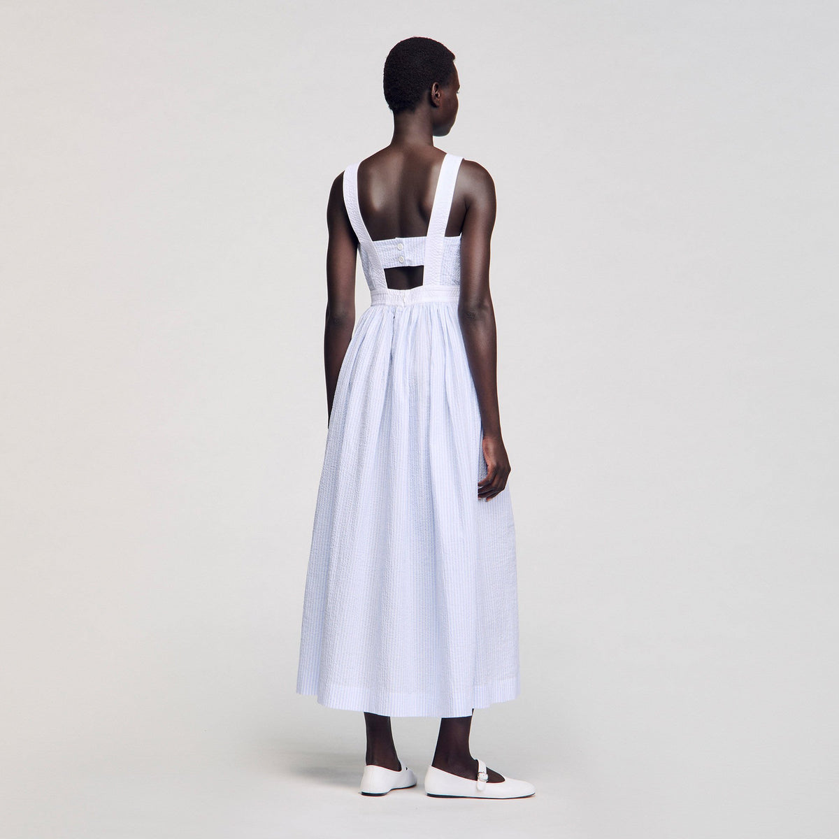 Maxi striped dress | Sandro