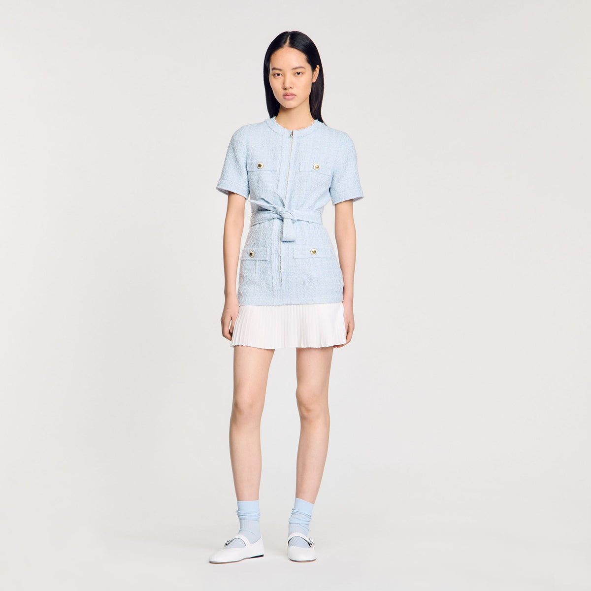 Mini tweed dress | Sandro