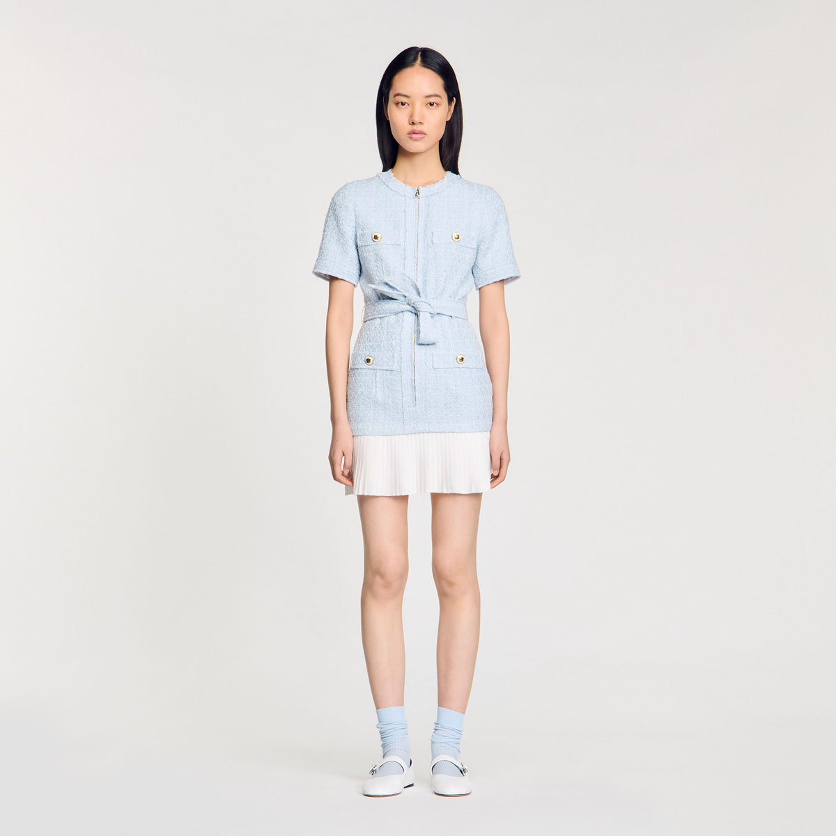 Mini tweed dress | Sandro
