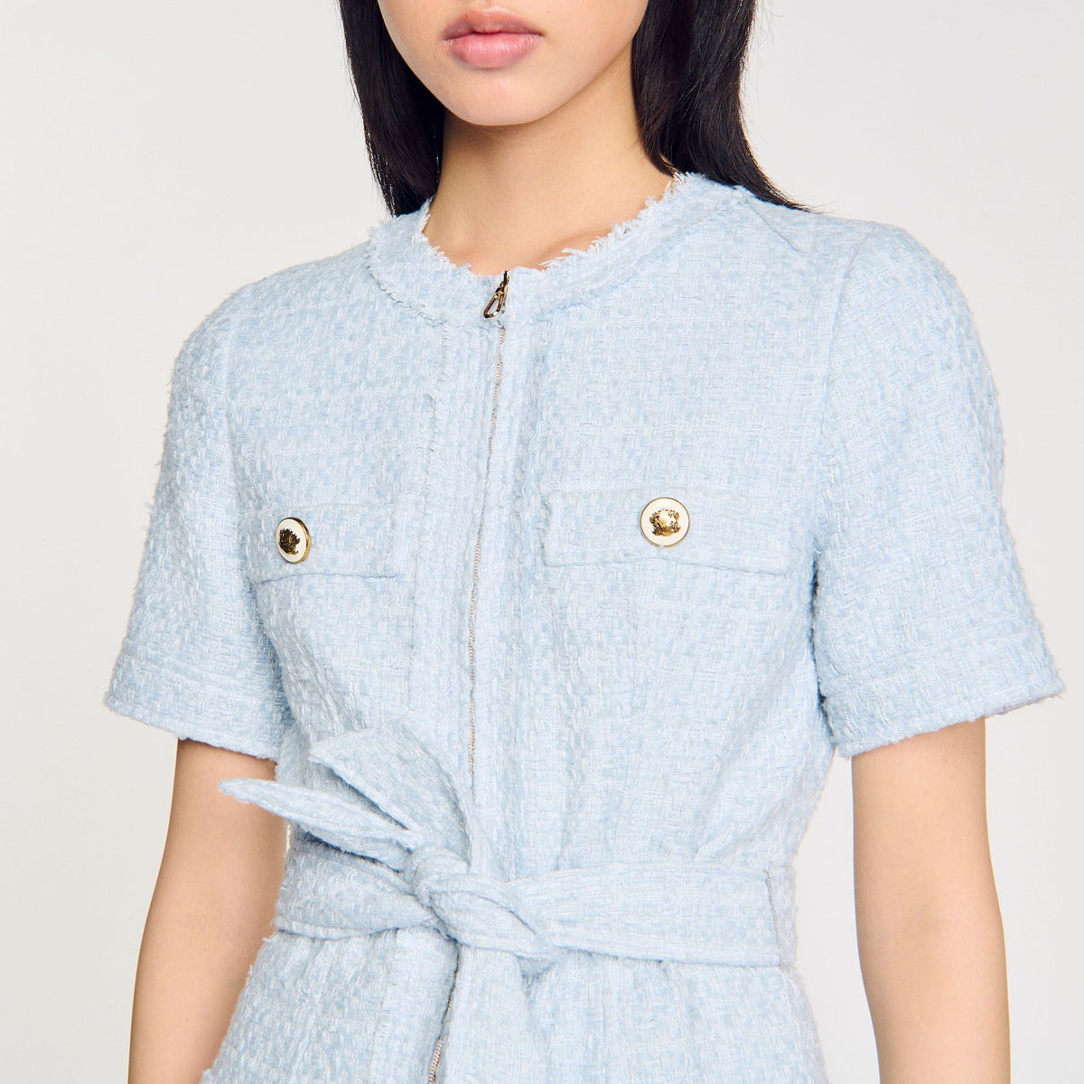 Mini tweed dress | Sandro