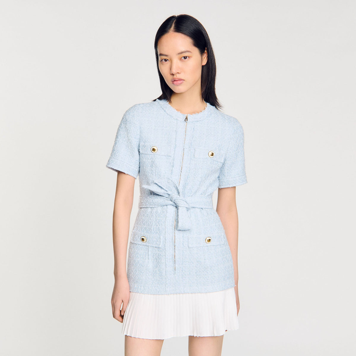 Mini tweed dress | Sandro