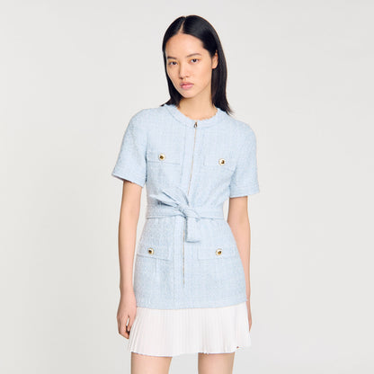 Mini tweed dress | Sandro