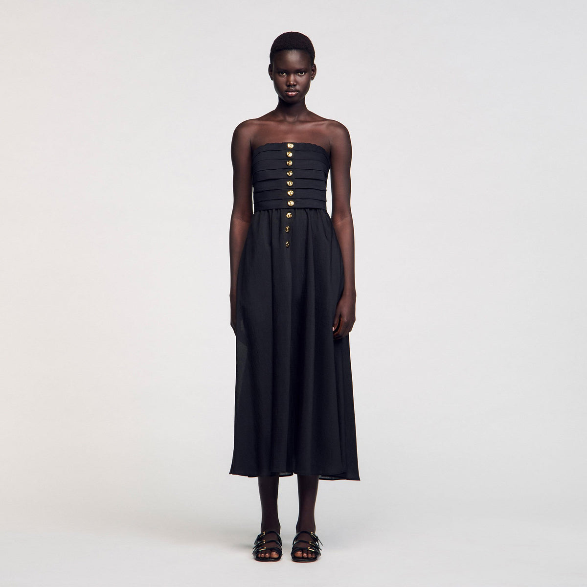 Maxi bustier dress | Sandro