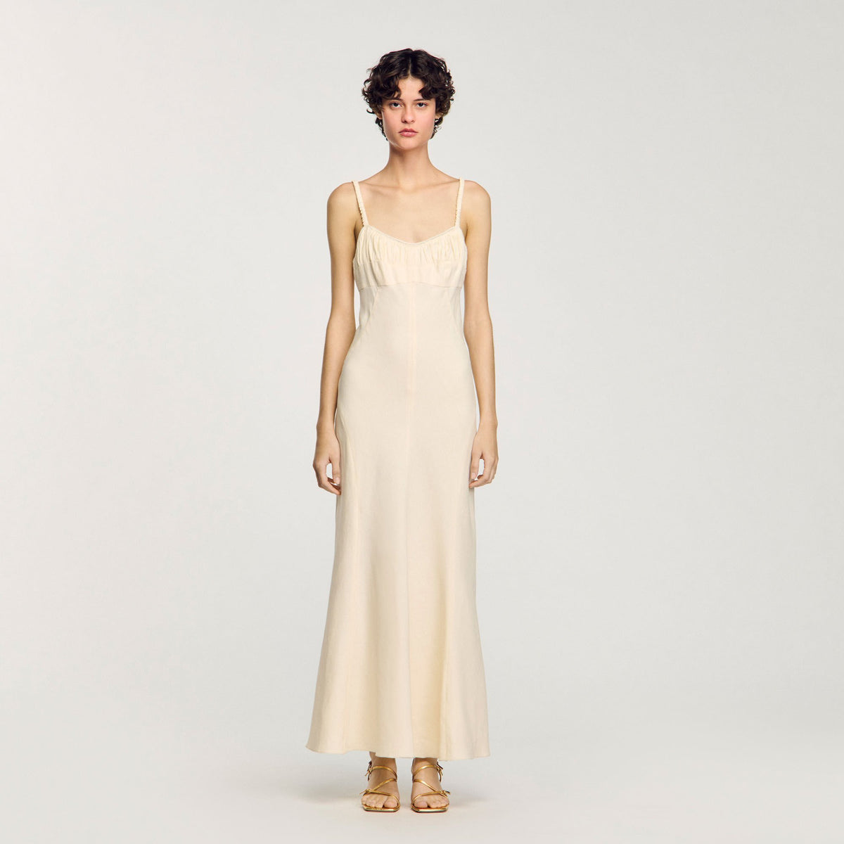 Maxi dress with straps | Sandro