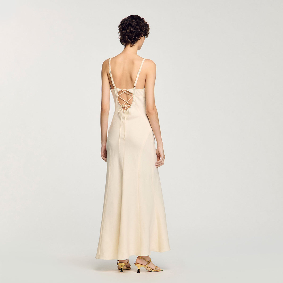 Maxi dress with straps | Sandro