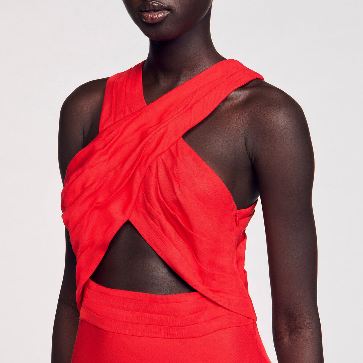 Maxi wraparound dress | Sandro