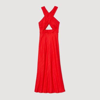 Maxi wraparound dress | Sandro