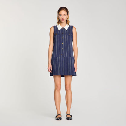 Mini striped dress | Sandro