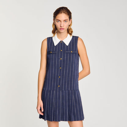 Mini striped dress | Sandro
