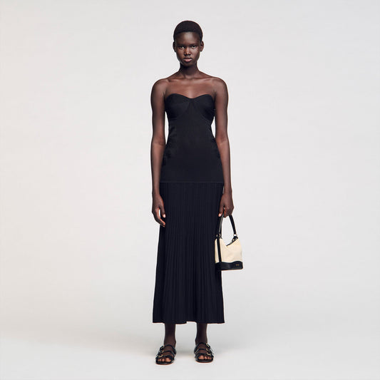 Bustier knit dress | Sandro