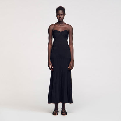 Bustier knit dress | Sandro