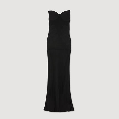 Bustier knit dress | Sandro