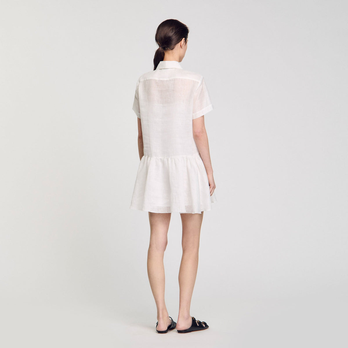 Mini dress with lace details | Sandro