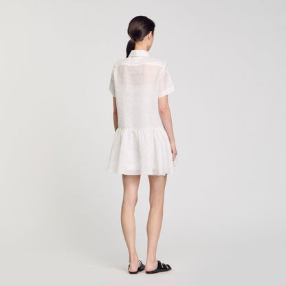 Mini dress with lace details | Sandro