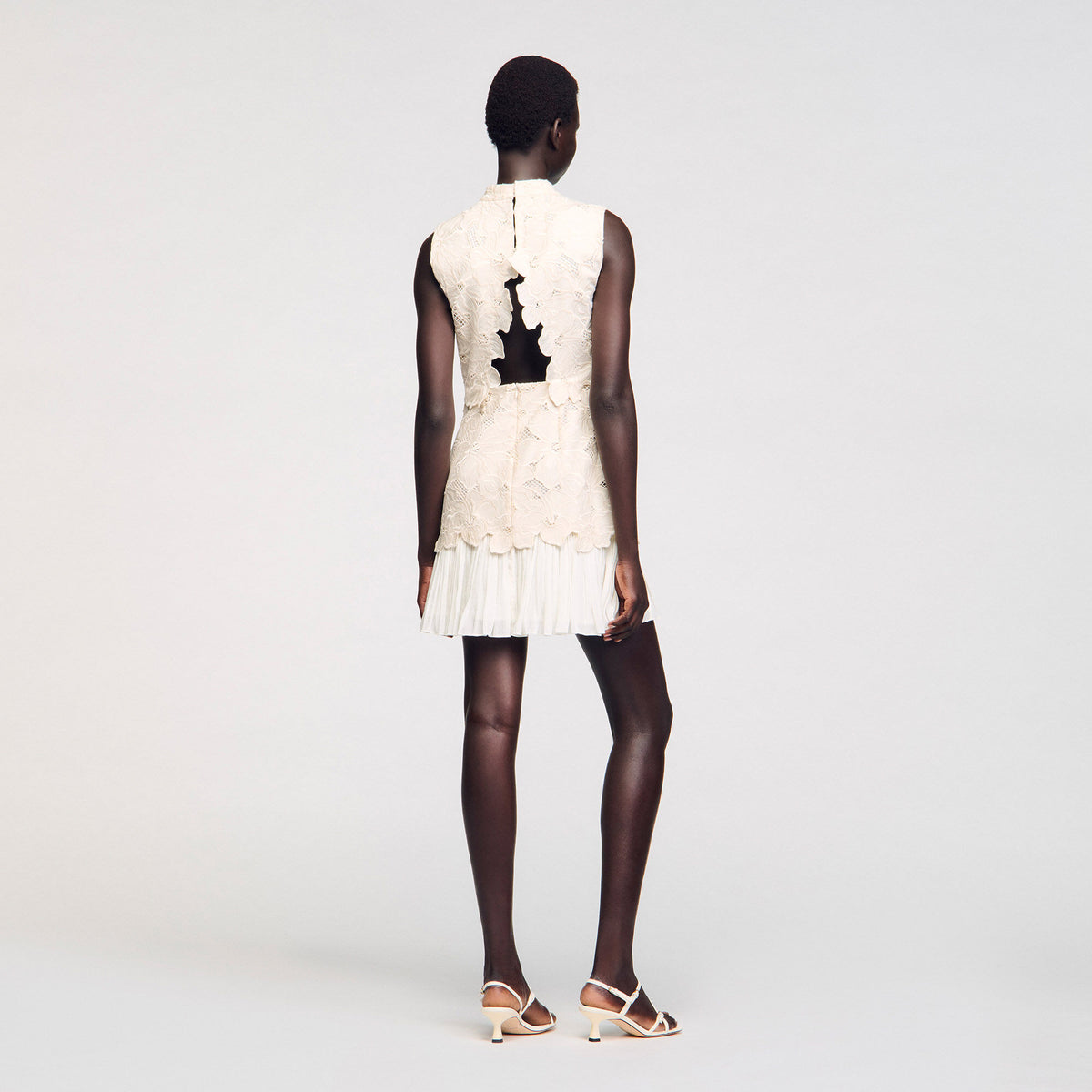 Mini guipure dress | Sandro