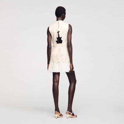 Mini guipure dress | Sandro