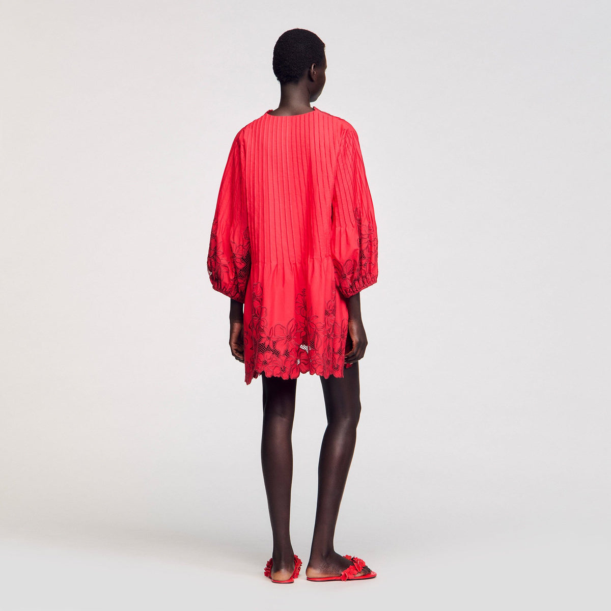 Mini dress with floral details | Sandro